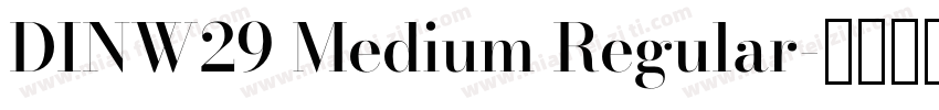 DINW29 Medium Regular字体转换